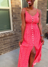 Load image into Gallery viewer, “Maria” Floral Red Sundress