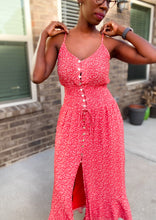 Load image into Gallery viewer, “Maria” Floral Red Sundress
