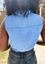 Load image into Gallery viewer, “Denim Me” Crop Top