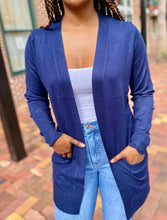 Load image into Gallery viewer, &quot;Keep It Cute&quot; Navy Cardigan