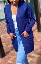 Load image into Gallery viewer, &quot;Keep It Cute&quot; Navy Cardigan