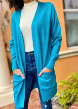 Load image into Gallery viewer, &quot;Keep It Cute&quot; Teal Green Cardigan