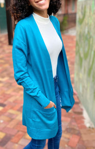 "Keep It Cute" Teal Green Cardigan