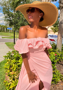 “Summertime Fine” Pink Midi Dress