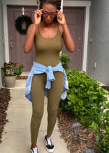 Load image into Gallery viewer, &quot;Say Less&quot; Olive Jumpsuit +