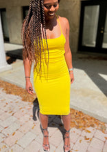 Load image into Gallery viewer, “Lemon Drop” Midi Dress