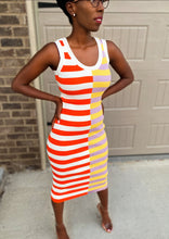Load image into Gallery viewer, “Kayla” Striped Maxi Dress