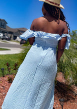 Load image into Gallery viewer, “Summertime Fine” Blue Midi Dress