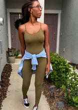 Load image into Gallery viewer, &quot;Say Less&quot; Olive Jumpsuit +