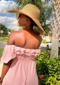 “Summertime Fine” Pink Midi Dress