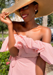 “Summertime Fine” Pink Midi Dress