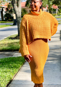"City Girl" Sweater Dress +
