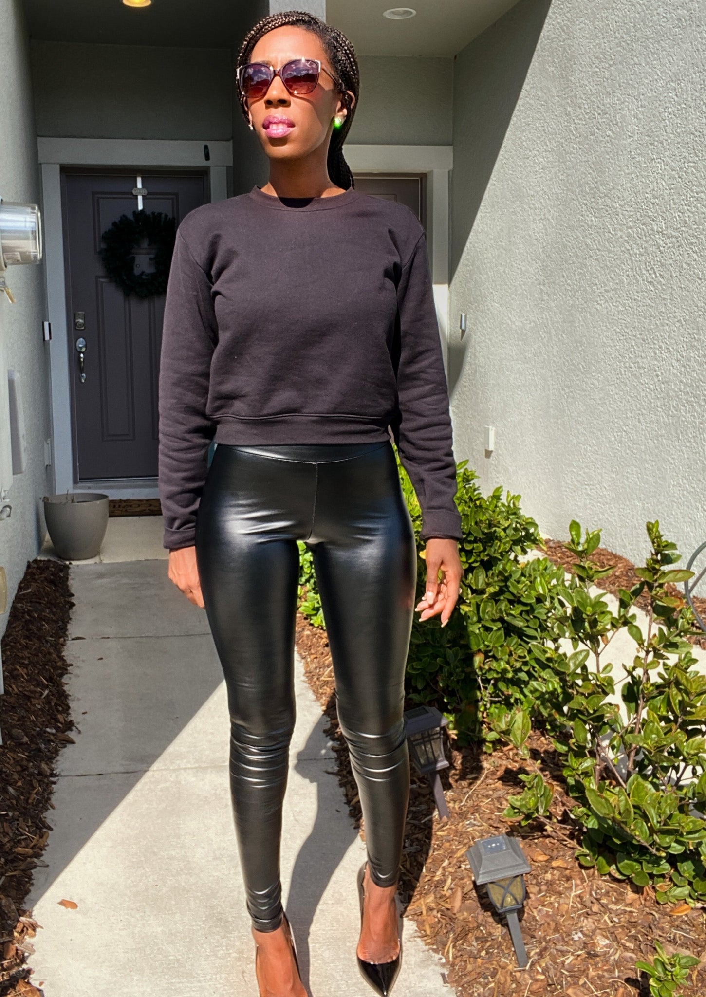 Fabulous Faux Leather Leggings In Colors, 40% OFF